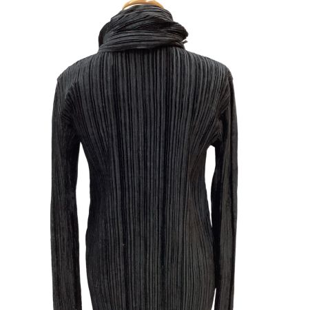 ISSEY MIYAKE イッセイミヤケ ストール付き ワンピース プリーツ SIZE 2 IM04FH939 ブラック