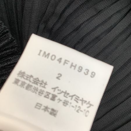 ISSEY MIYAKE イッセイミヤケ ストール付き ワンピース プリーツ SIZE 2 IM04FH939 ブラック