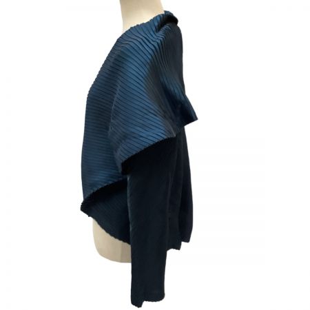  ISSEY MIYAKE FETE イッセイミヤケ 変形 プリーツ ジャケット SIZE 2 IF84FJ704 ネイビー