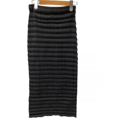  ISSEY MIYAKE WHITE LABEL イッセイミヤケ 変形 段違い プリーツ SIZE 2 IM34FG707 ブラック