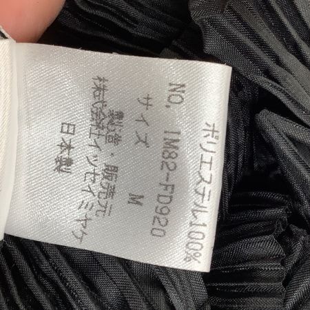  ISSEY MIYAKE イッセイミヤケ 変形 段違い プリーツ シャツ ジャケット SIZE M IM82-FD920 ブラック