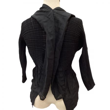  ISSEY MIYAKE FETE イッセイミヤケ 変形 プリーツ ボレロ カーディガン SIZE 2 IF92FJ221 ブラック