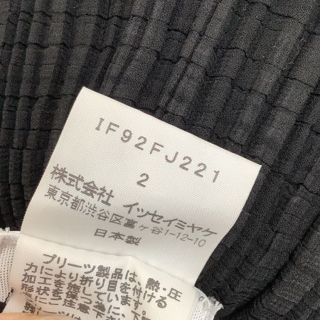  ISSEY MIYAKE FETE イッセイミヤケ 変形 プリーツ ボレロ カーディガン SIZE 2 IF92FJ221 ブラック