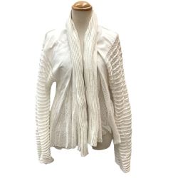 ISSEY MIYAKE FETE A.POC イッセイミヤケ 変形 レア プリーツ カーディガン IF92KO069 ホワイト Bランク