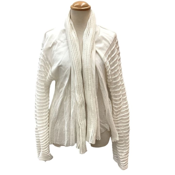ISSEY MIYAKE イツセイミヤケ マクラメ襟カーディガン希少 #高見え ISSEY MIYAKE イツセイミヤケ マクラメ襟カーディガン希少 #高見え