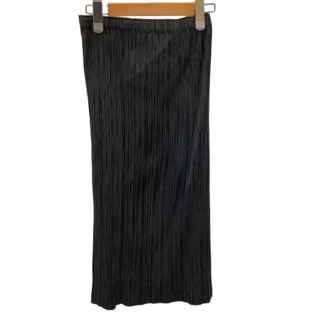  ISSEY MIYAKE イッセイミヤケ プリーツ スリット スカート SIZE 2 IM11FG226 ブラック