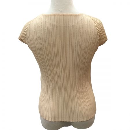  ISSEY MIYAKE WHITE LABEL イッセイミヤケ プリーツ カットソー SIZE 2 IM42FJ258 ベージュ
