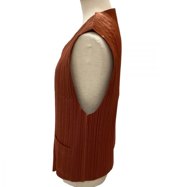 ISSEY MIYAKE MEN イッセイミヤケ メンズ 光沢 ベスト プリーツ SIZE M