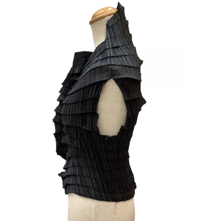 ISSEY MIYAKE イッセイミヤケ 変形 段違い プリーツ ベスト シャツ