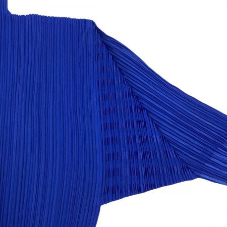 ISSEY MIYAKE イッセイミヤケ プリーツ ワンピース SIZE M ストライプ PLEATS IM63-FH911 ブルー
