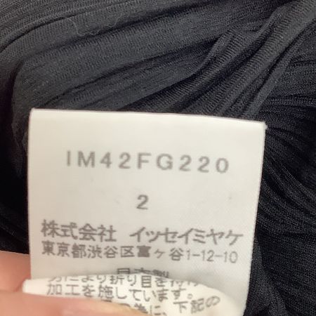 ISSEY MIYAKE WHITE LABEL イッセイミヤケ 変形 消しプリーツ スカート SIZE 2 IM42FG220 ブラック