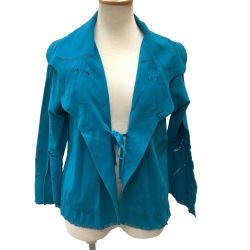 ISSEY MIYAKE イッセイミヤケ A.POC 変形 カーディガン SIZE 2 IM01KO056 エメラルドグリーン Bランク