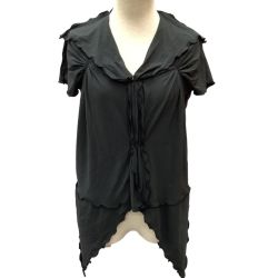 ISSEY MIYAKE HaaT イッセイミヤケ 変形 カットソー　SIZE 2 HA41FJ552 ブラック Bランク