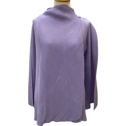 ISSEY MIYAKE イッセイミヤケ 変形 プリーツ  カーディガン SIZE 2 IM12FD920 ラベンダー Bランク