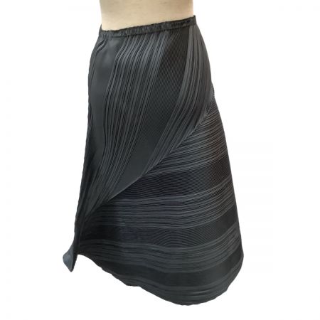  ISSEY MIYAKE イッセイミヤケ 変形 プリーツ スカート SIZE 2 IM93FG709 グレー