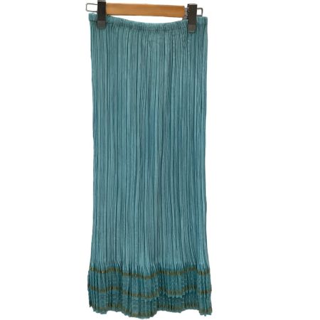 ISSEY MIYAKE イッセイミヤケ 変形 プリーツ ラメ SIZE 2 IM12FG910 エメラルドグリーン