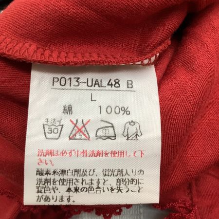 PINK HOUSE ピンクハウス レディース フリル カットソー  ハートボタン カーディガン ２枚セット SIZE L レッド