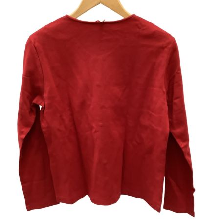 PINK HOUSE ピンクハウス レディース フリル カットソー  ハートボタン カーディガン ２枚セット SIZE L レッド