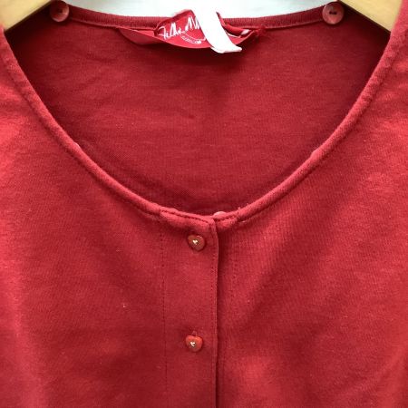 PINK HOUSE ピンクハウス レディース フリル カットソー  ハートボタン カーディガン ２枚セット SIZE L レッド