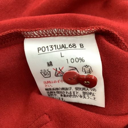 PINK HOUSE ピンクハウス レディース フリル カットソー  ハートボタン カーディガン ２枚セット SIZE L レッド