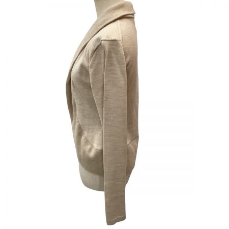  ISSEY MIYAKE FETE イッセイミヤケ ボレロ 衿カシミヤ100％ カーディガン SIZE 2 IF54KN516 ベージュ