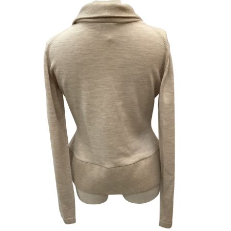 ISSEY MIYAKE FETE イッセイミヤケ ボレロ 衿カシミヤ100％ カーディガン SIZE 2 IF54KN516 ベージュ