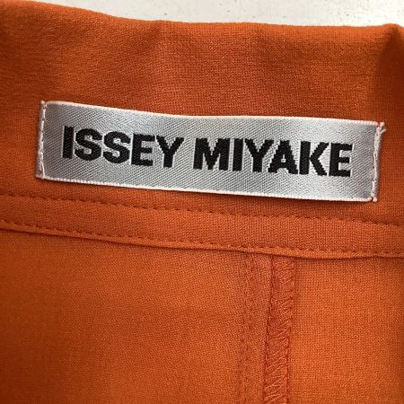  ISSEY MIYAKE イッセイミヤケ 変形 フリル シャツ　SIZE 2 IM63FJ510 オレンジ