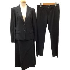 ISSEY MIYAKE イッセイミヤケ セットアップスーツ ３点セット　SIZE 2 ブラック Bランク