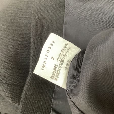 ISSEY MIYAKE イッセイミヤケ セットアップスーツ ３点セット　SIZE 2 ブラック