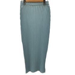 ISSEY MIYAKE イッセイミヤケ プリーツ スカート SIZE 2 IM22FG912 スカイブルー Bランク