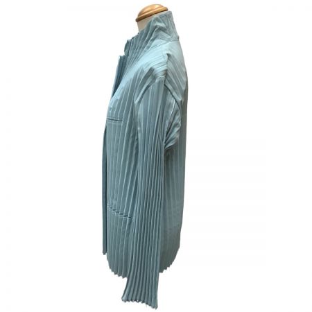  ISSEY MIYAKE イッセイミヤケ プリーツ ジャケット SIZE 3 IM04FD920 スカイブルー