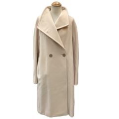 MAX MARA マックスマーラー レディース ロングコート SIZE 40 アイボリー Bランク