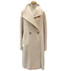 MAX MARA マックスマーラー レディース ロングコート SIZE 40 アイボリー Bランク