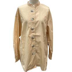 ♪♪ ISSEY MIYAKE イッセイミヤケ アイエス 花モチーフ シャツ SIZE M IS31-FJ004 オレンジ Bランク