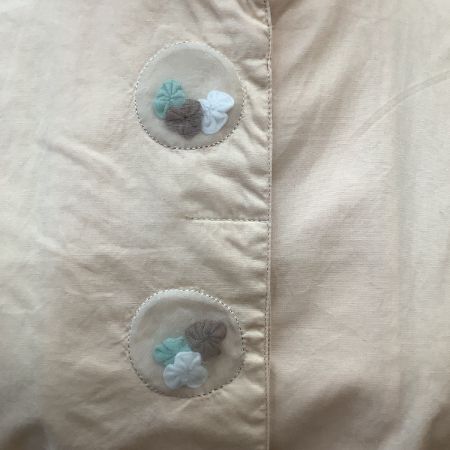  ISSEY MIYAKE イッセイミヤケ アイエス 花モチーフ シャツ SIZE M IS31-FJ004 オレンジ