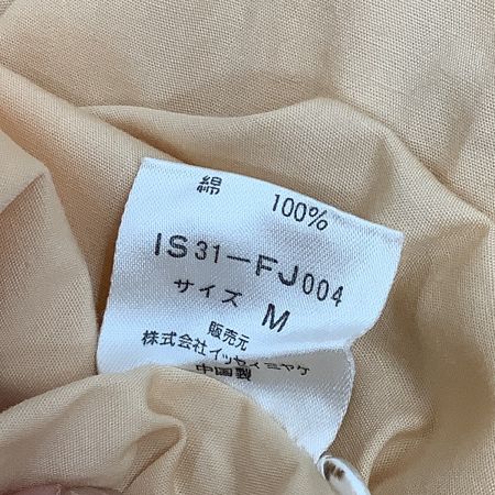  ISSEY MIYAKE イッセイミヤケ アイエス 花モチーフ シャツ SIZE M IS31-FJ004 オレンジ
