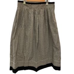 ISSEY MIYAKE イッセイミヤケ スカート SIZE M　チェック  RG53410 ベージュ Bランク
