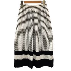 ♪♪ plantation プランテーション ISSEY MIYAKE イッセイミヤケ スカート SIZE M PL31-JG427 ホワイト Bランク