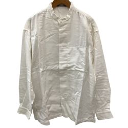 ISSEY MIYAKE イッセイミヤケ メンズ スタンドカラー シャツ SIZE XL ME93-FJ514 ホワイト Bランク