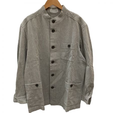  ISSEY MIYAKE イッセイミヤケ メンズ スタンドカラージャケット SIZE L ME81-FD145 グレー