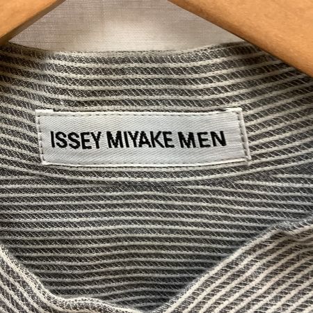  ISSEY MIYAKE イッセイミヤケ メンズ スタンドカラージャケット SIZE L ME81-FD145 グレー
