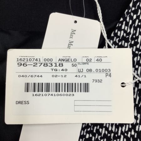 MAX MARA マックスマーラー 未使用 タグ付き レディース ワンピース SIZE 40 ブラック