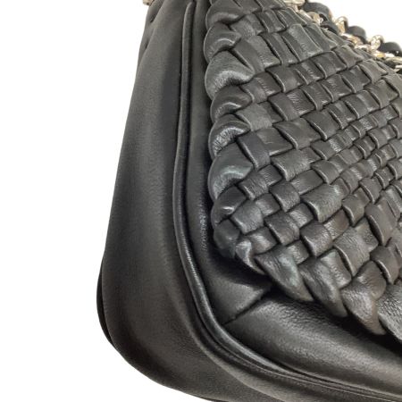 FALORNI ファロルニ レディース ショルダーバッグ レザー ブラック