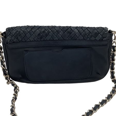 FALORNI ファロルニ レディース ショルダーバッグ レザー ネイビー