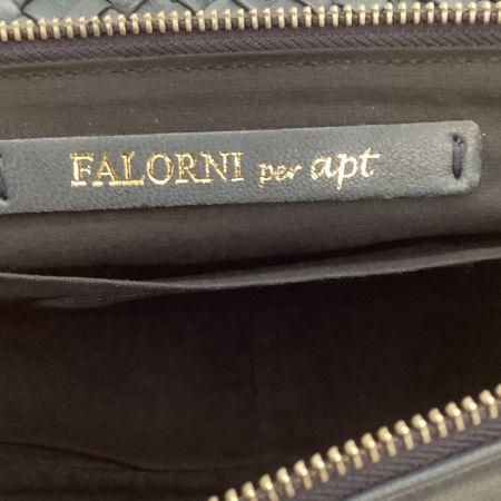 FALORNI ファロルニ レディース ショルダーバッグ レザー ネイビー