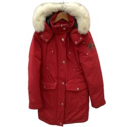 MOOSE KNUCKLE ムースナックルズ レディース ダウンジャケット　ダウン８０％ SIZE S レッド Bランク