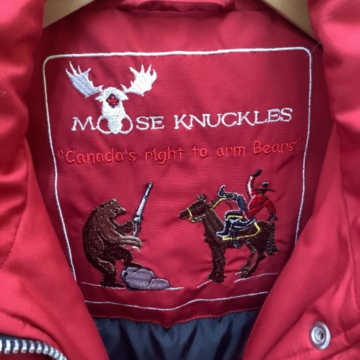 MOOSE KNUCKLE ムースナックルズ レディース ダウンジャケット ダウン８０％ SIZE S レッド｜中古｜なんでもリサイクルビッグバン