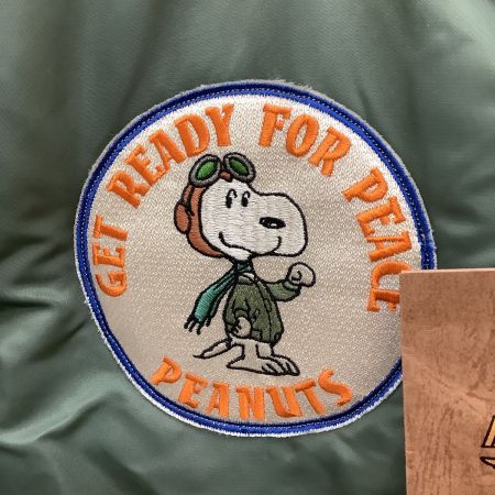  BUZZ RICKSON'S バズ リクソンズ メンズ フライトジャケット タグ付き 未使用 SIZE S　PEANUTS スヌーピー BR13292 オリーブ