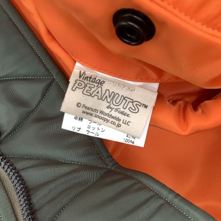  BUZZ RICKSON'S バズ リクソンズ メンズ フライトジャケット タグ付き 未使用 SIZE S　PEANUTS スヌーピー BR13292 オリーブ