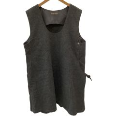 Y's ワイズ レディース Vintage　初期タグ ノースリーブワンピース   グレー Bランク